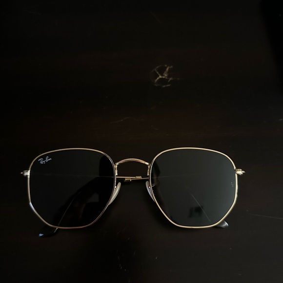Ray Bans-Hexagonal Flat lens with leather case - Picture 4 of 4